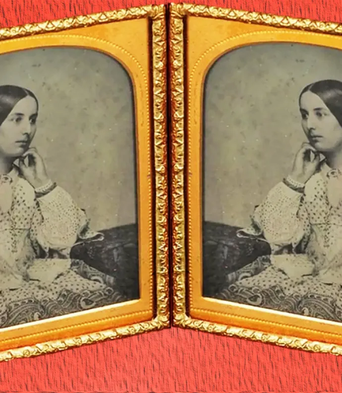 Double picture of Fanny Brawne