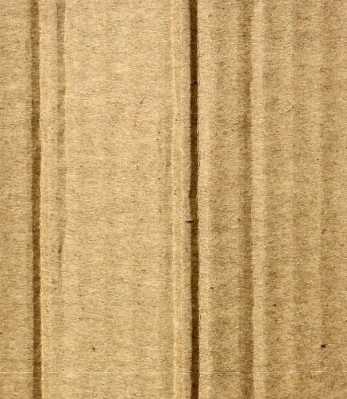 zoomed in picture of corrugated cardboard