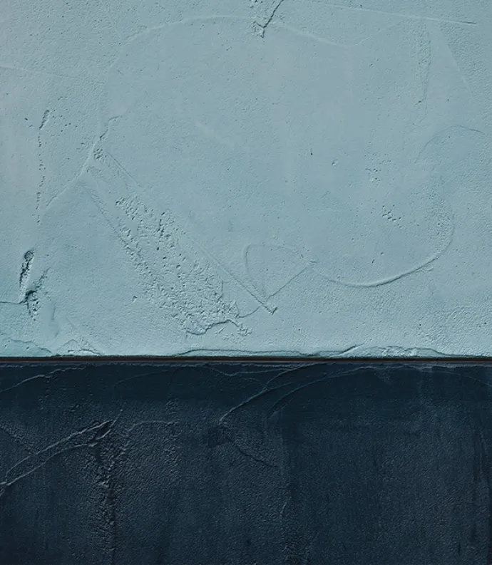 A blue and black wall