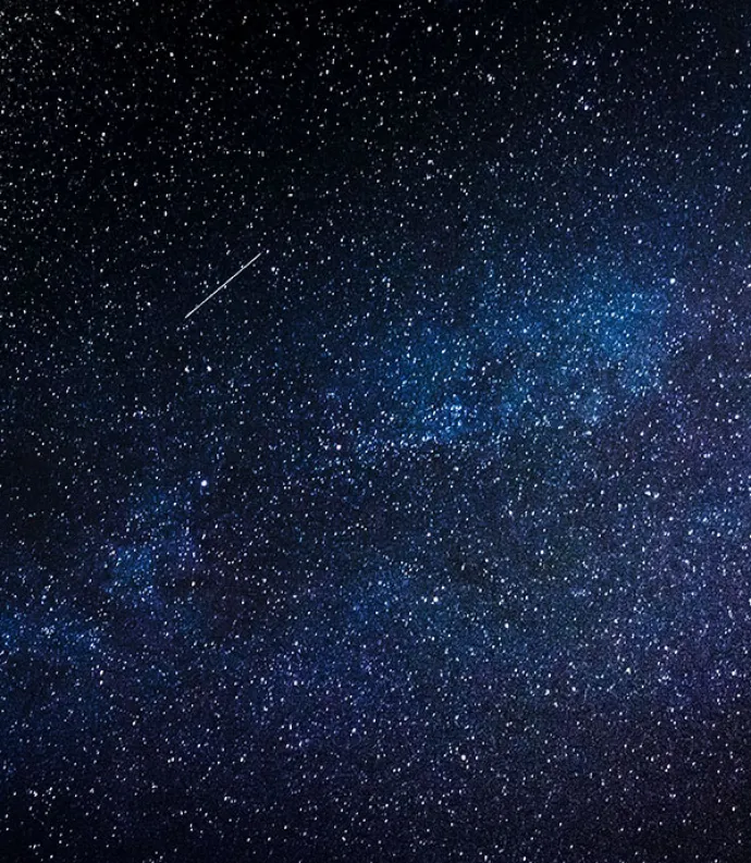 Header Graphic: picture of the night sky showing the Milky Way and a shooting star | Image Credit: Federico Beccari