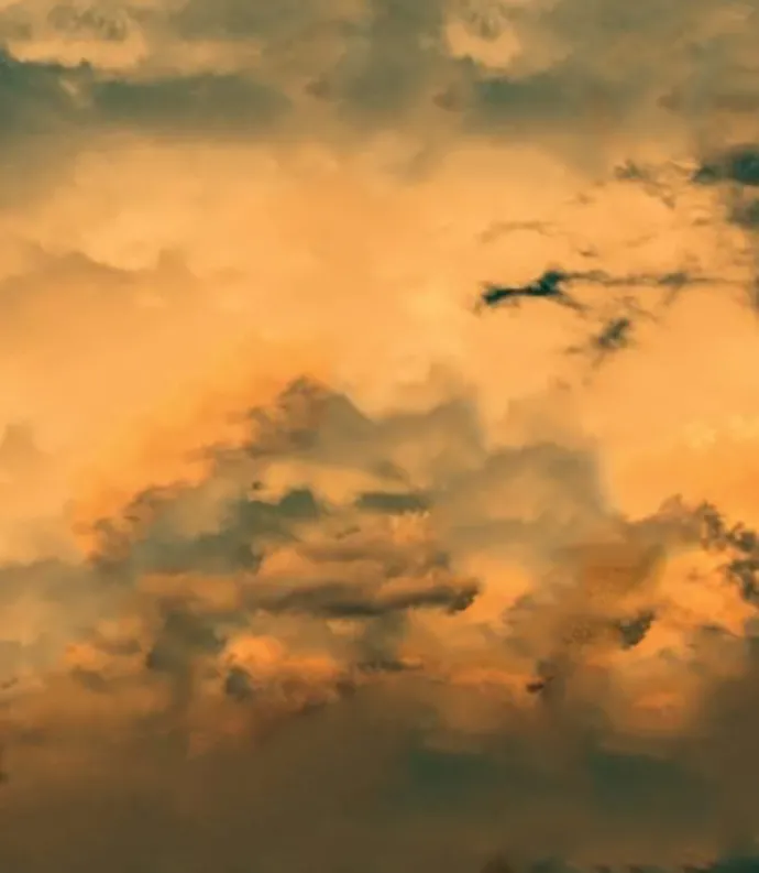 Cloudy evening sky