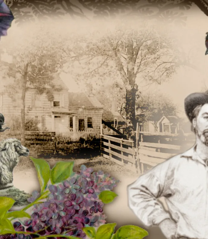 Walt Whitman at his birthplace