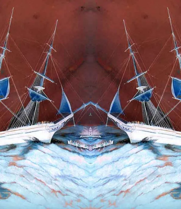 ships reflected on themselves