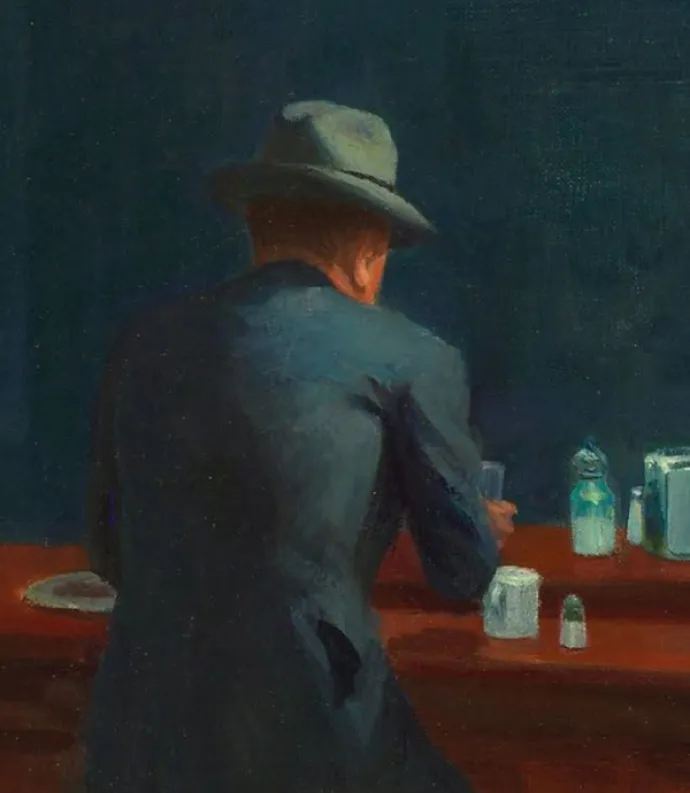 Detail from Nighthawks by Edward Hopper