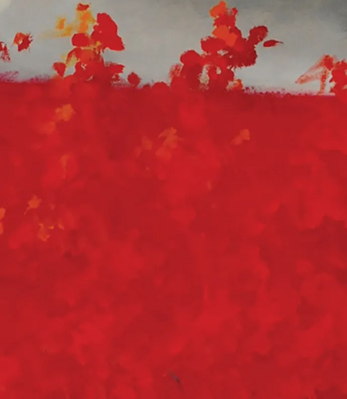Field of red