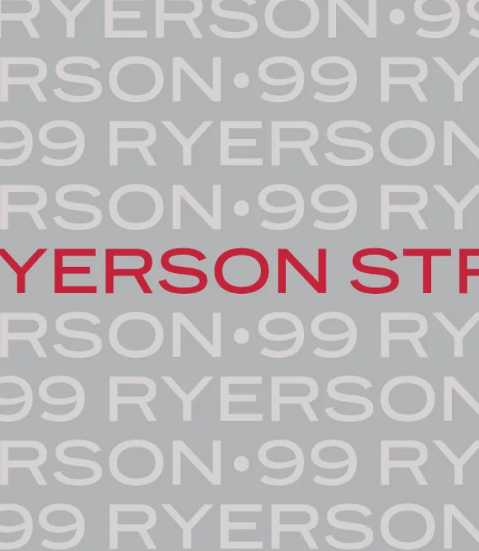 block text of "99 Ryerson Street"