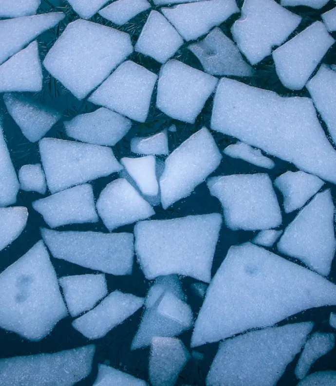 Header Graphic: ice_pieces_in_water | james_cheney