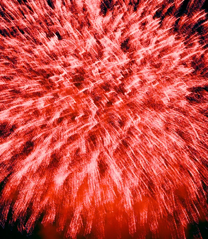 red fireworks