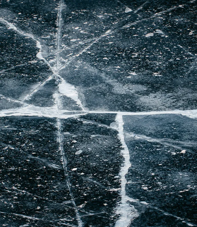 broken ice