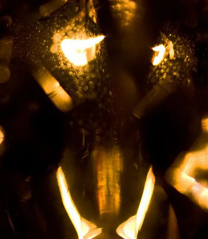 Abstract image of glowing lights